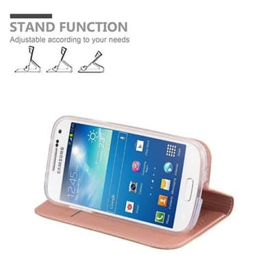 Samsung Galaxy S4 MINI lommebokdeksel etui (rosa)
