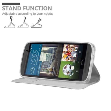 HTC ONE M9 lommebokdeksel etui (sølv)