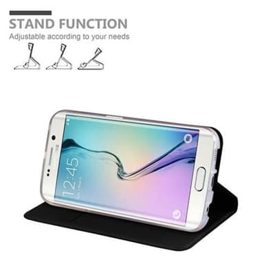Samsung Galaxy S6 EDGE lommebokdeksel etui (svart)
