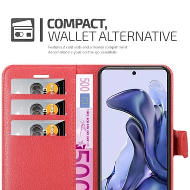 Xiaomi 11T / 11T PRO Deksel Etui Case (rød)