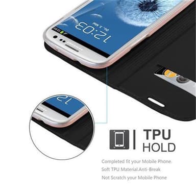 Samsung Galaxy S3 / S3 NEO lommebokdeksel etui (svart)