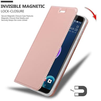 HTC Desire 12 lommebokdeksel etui (rosa)