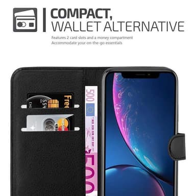 iPhone XR Deksel Etui Case (svart)