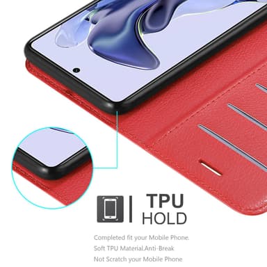 Xiaomi 11T / 11T PRO Deksel Etui Case (rød)