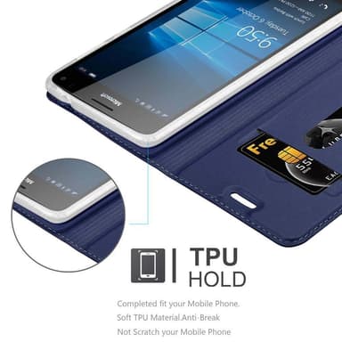Nokia Lumia 950 XL lommebokdeksel etui (blå)