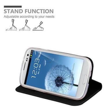 Samsung Galaxy S3 / S3 NEO lommebokdeksel etui (svart)