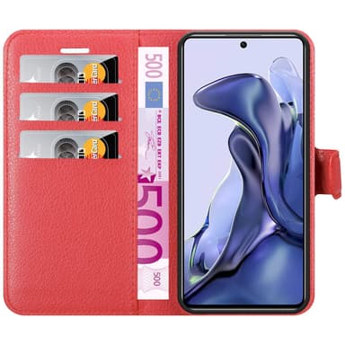 Xiaomi 11T / 11T PRO Deksel Etui Case (rød)