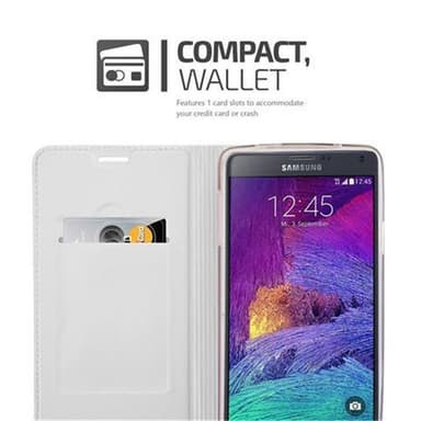 Samsung Galaxy NOTE 4 lommebokdeksel etui (sølv)