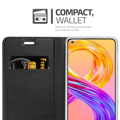 Realme 8 4G / 8 PRO lommebokdeksel etui (svart)