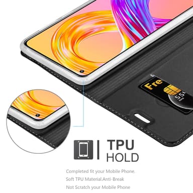 Realme 8 4G / 8 PRO lommebokdeksel etui (svart)