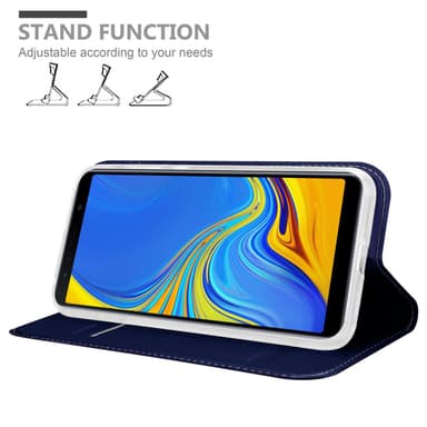 Samsung Galaxy A7 2018 lommebokdeksel etui (blå)