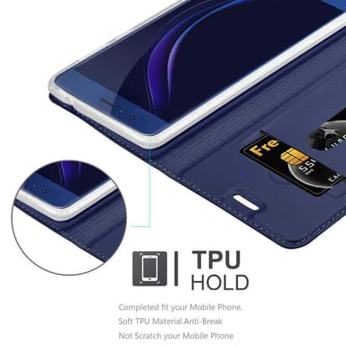 Honor 8 / 8 PREMIUM lommebokdeksel etui (blå)