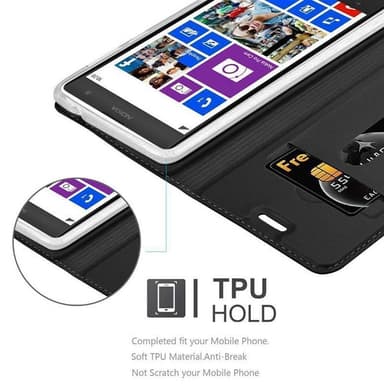 Nokia Lumia 1020 lommebokdeksel etui (svart)