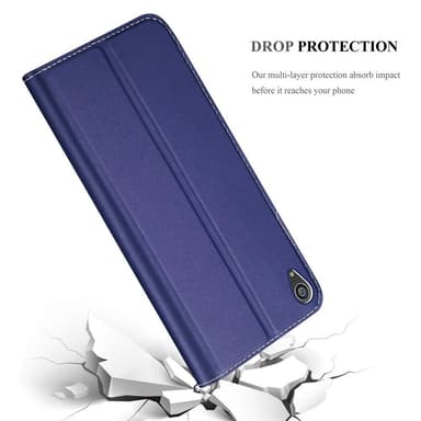 Sony Xperia Z5 PREMIUM lommebokdeksel etui (blå)