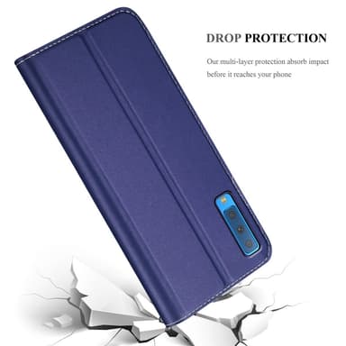 Samsung Galaxy A7 2018 lommebokdeksel etui (blå)