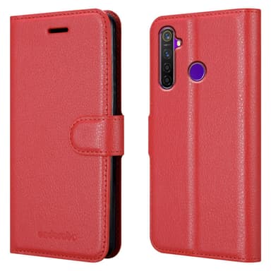 Realme 5 / 5i / 6i / C3 Deksel Etui Case (rød)
