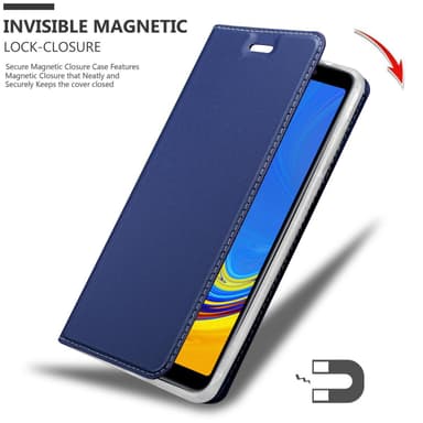 Samsung Galaxy A7 2018 lommebokdeksel etui (blå)