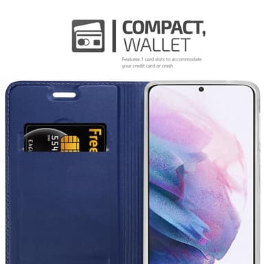 Samsung Galaxy S21 PLUS lommebokdeksel etui (blå)