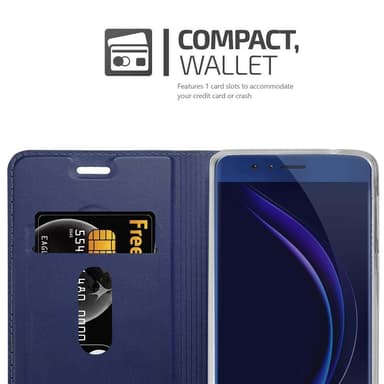 Honor 8 / 8 PREMIUM lommebokdeksel etui (blå)