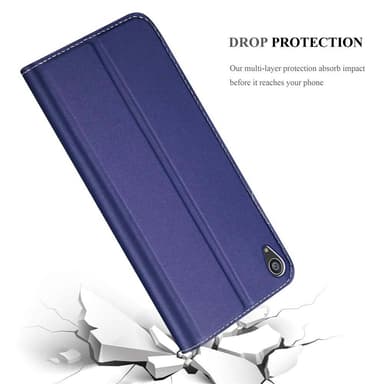 Sony Xperia Z5 PREMIUM lommebokdeksel etui (blå)