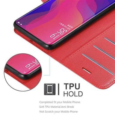 Oppo FIND X Deksel Etui Case (rød)