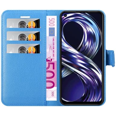Realme 8i / Narzo 50 4G Deksel Etui Case (blå)