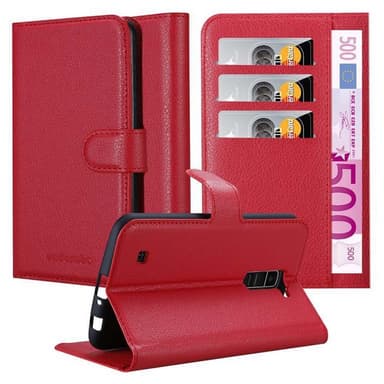 LG K10 2016 Deksel Etui Case (rød)