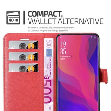 Oppo FIND X Deksel Etui Case (rød)