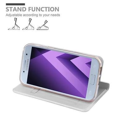 Samsung Galaxy A5 2017 lommebokdeksel etui (sølv)