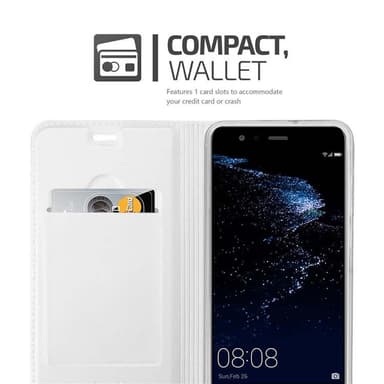 Huawei P10 LITE lommebokdeksel etui (sølv)