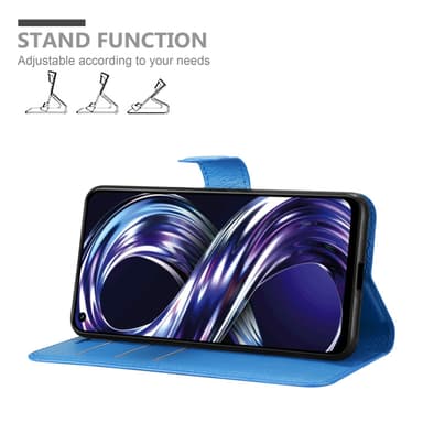 Realme 8i / Narzo 50 4G Deksel Etui Case (blå)