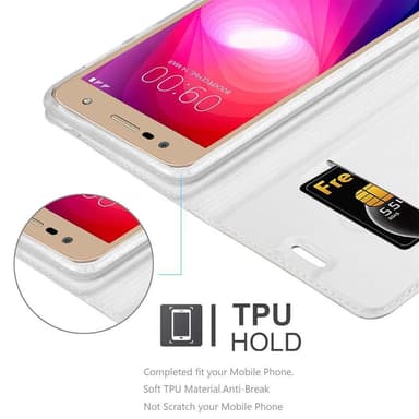 LG X POWER 2 lommebokdeksel etui (sølv)