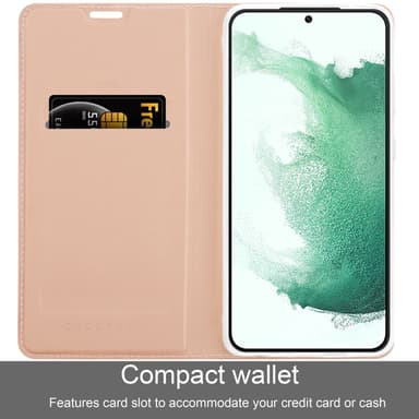 Samsung Galaxy S22 PLUS lommebokdeksel etui (rosa)