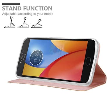 Motorola MOTO E4 lommebokdeksel etui (rosa)