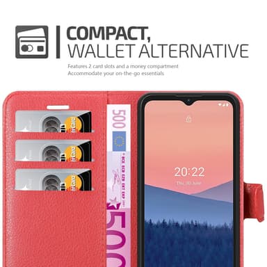 Nokia C21 Deksel Etui Case (rød)