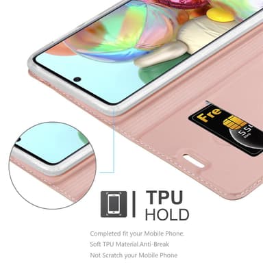Samsung Galaxy A71 5G lommebokdeksel etui (rosa)