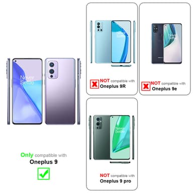 OnePlus 9 Deksel Etui Case (svart)