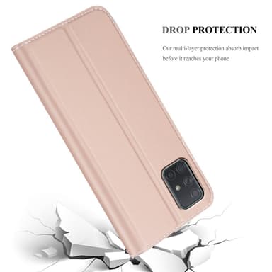 Samsung Galaxy A71 5G lommebokdeksel etui (rosa)