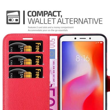 Xiaomi RedMi 6A Deksel Etui Case (rød)