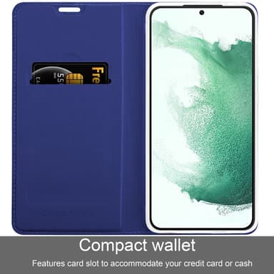 Samsung Galaxy S22 PLUS lommebokdeksel etui (blå)