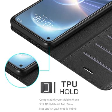 HTC Desire 22 PRO Deksel Etui Case (Svart)