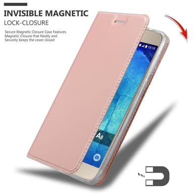 Samsung Galaxy A8 2015 lommebokdeksel etui (rosa)