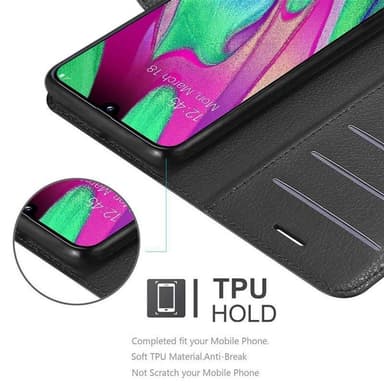 Samsung Galaxy A40 Deksel Etui Case (svart)
