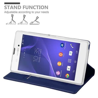 Sony Xperia T3 lommebokdeksel etui (blå)