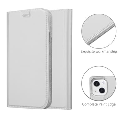iPhone 13 lommebokdeksel etui (sølv)