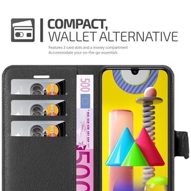 Samsung Galaxy M31 Deksel Etui Case (svart)
