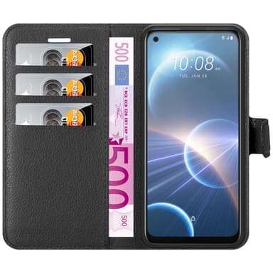 HTC Desire 22 PRO Deksel Etui Case (Svart)