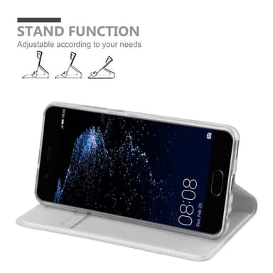 Huawei P10 lommebokdeksel etui (sølv)