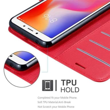 Xiaomi RedMi 6A Deksel Etui Case (rød)