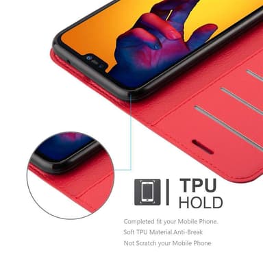 Huawei P20 LITE 2018 / NOVA 3E Deksel Etui Case (rød)